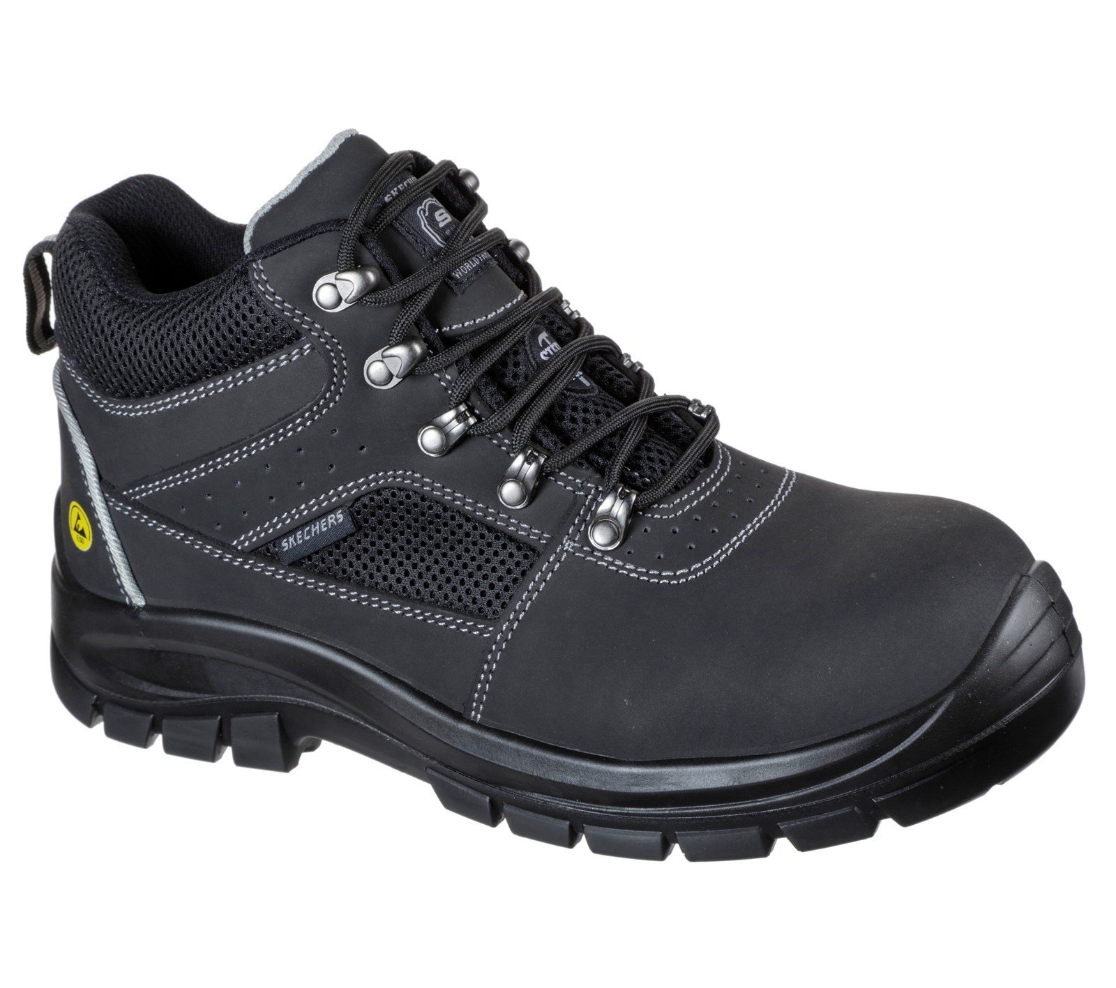 Skechers Unisex Trophus Letic Safety Boot Black 32622 - Black 6