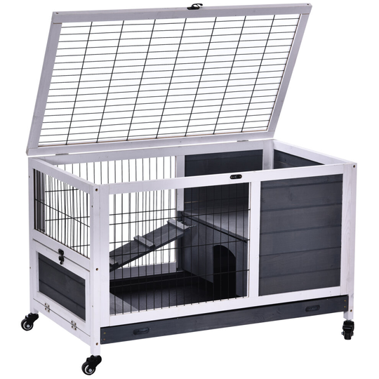 2 floor rabbit hutch best sale