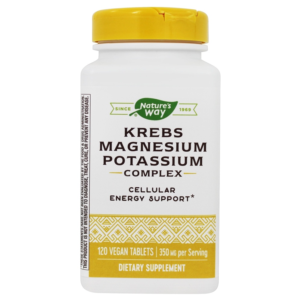Nature's Way - Krebs Magnesium Potassium Complex 350 mg. - 120 Vegan Tablet(s)