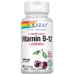 Vitamin B-12 - Promote Healthy Nerve Function - Cherry (30 Lozenges)