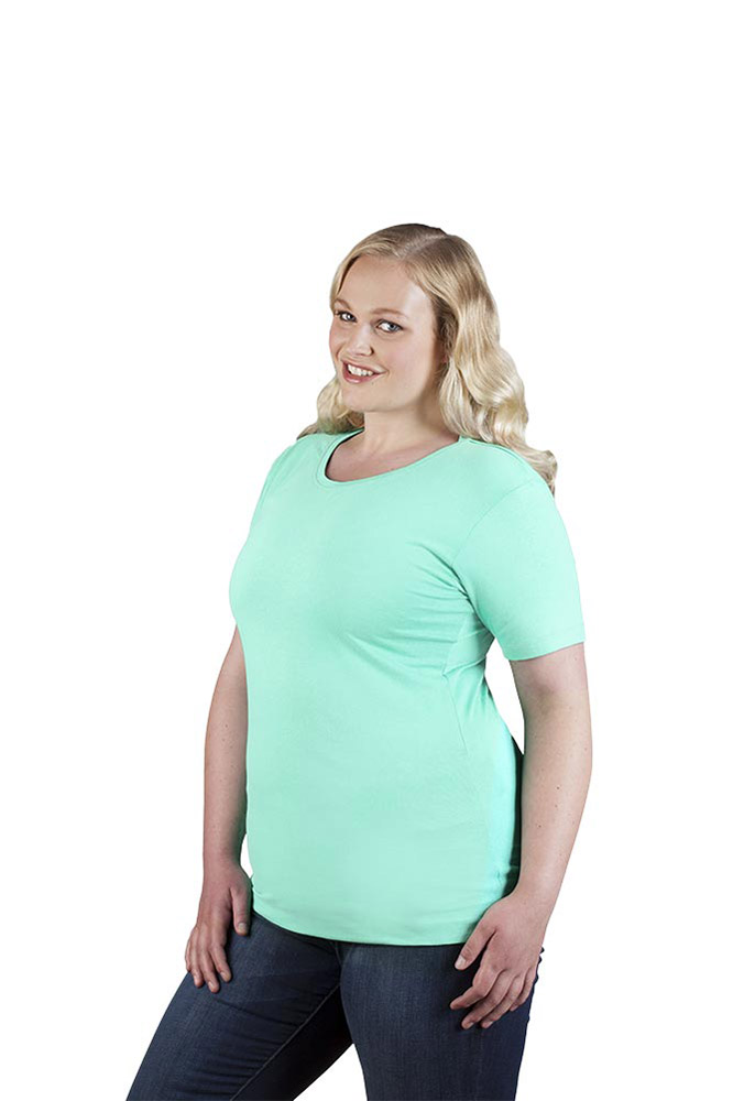 Bio T-Shirt Plus Size Damen, Smaragdgrün, XXXL