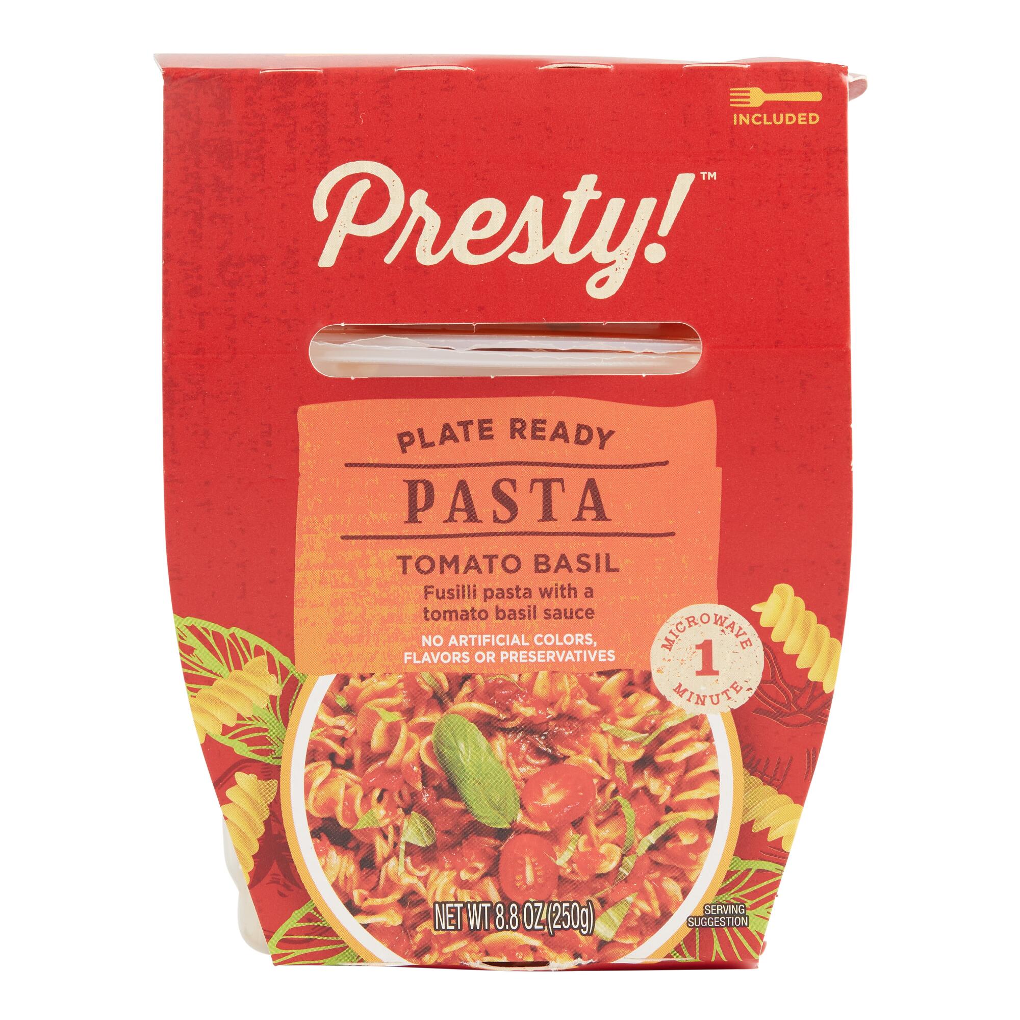 Presty Tomato Basil Fusilli Pasta Cup Set of 2 by World Market