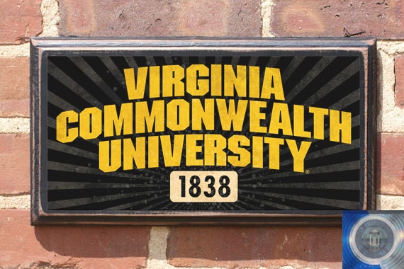 Virginia Commonwealth Rams Establishment Wall Art Sign Plaque, Gift Present, Home Decor, Vintage Style, Rowdy Rodney Richmond Vcu Antiqued
