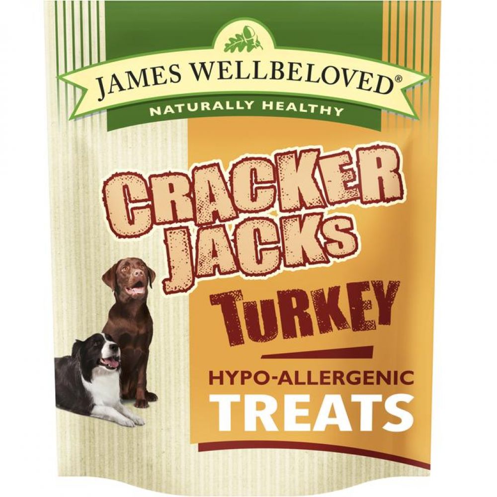 James Wellbeloved Crackerjacks Dog Treats - Saver Pack: Turkey (3 x 225g)