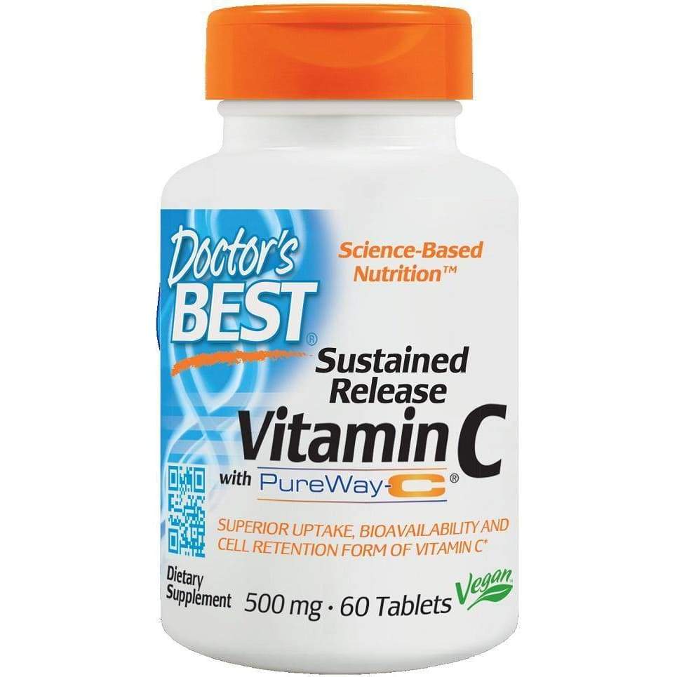 Sustained Release Vitamin C with PureWay-C, 500mg - 60 tablets
