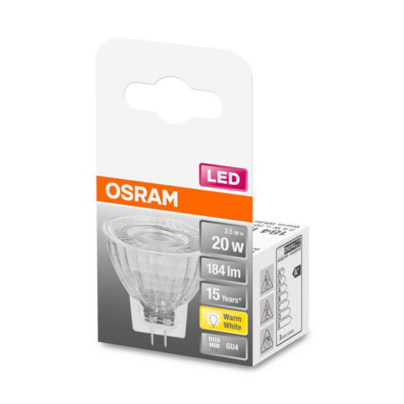 OSRAM-LED-heljastin GU4 MR11 2,5W 2 700 K