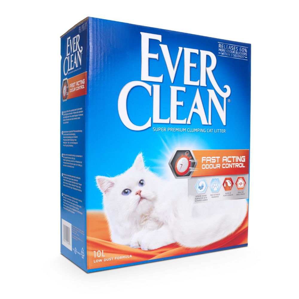 Ever Clean® Fast Acting Odour Control Clumping Cat Litter - Economy Pack: 2 x 10l