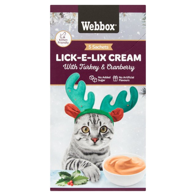 Webbox Christmas Lick-e-Lix With Turkey & Cranberry Cat Treats
