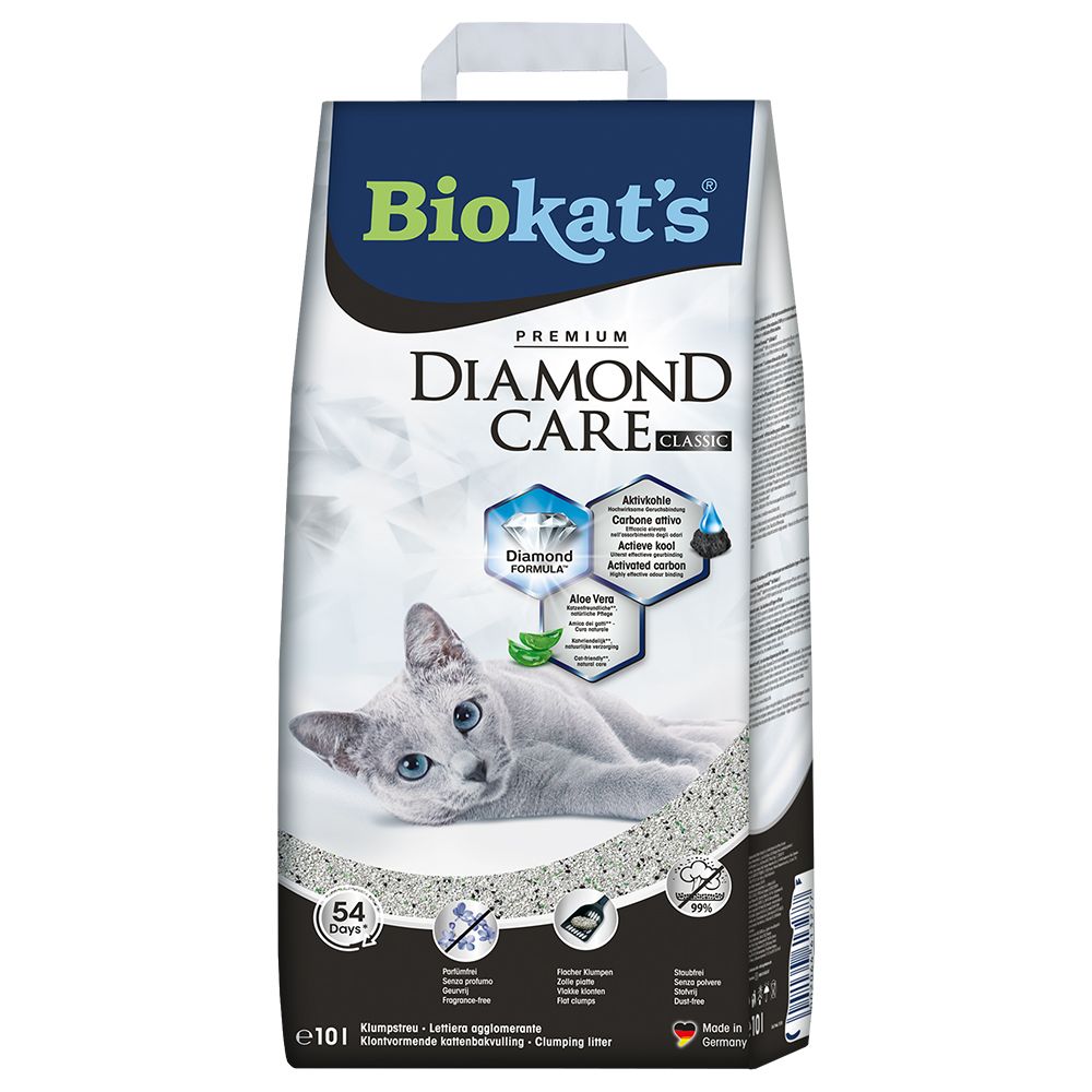Biokat's Diamond Care Classic Cat Litter - Economy Pack: 2 x 10l