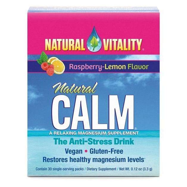 Natural Calm Packs, Raspberry-Lemon - 30 x 3.3g