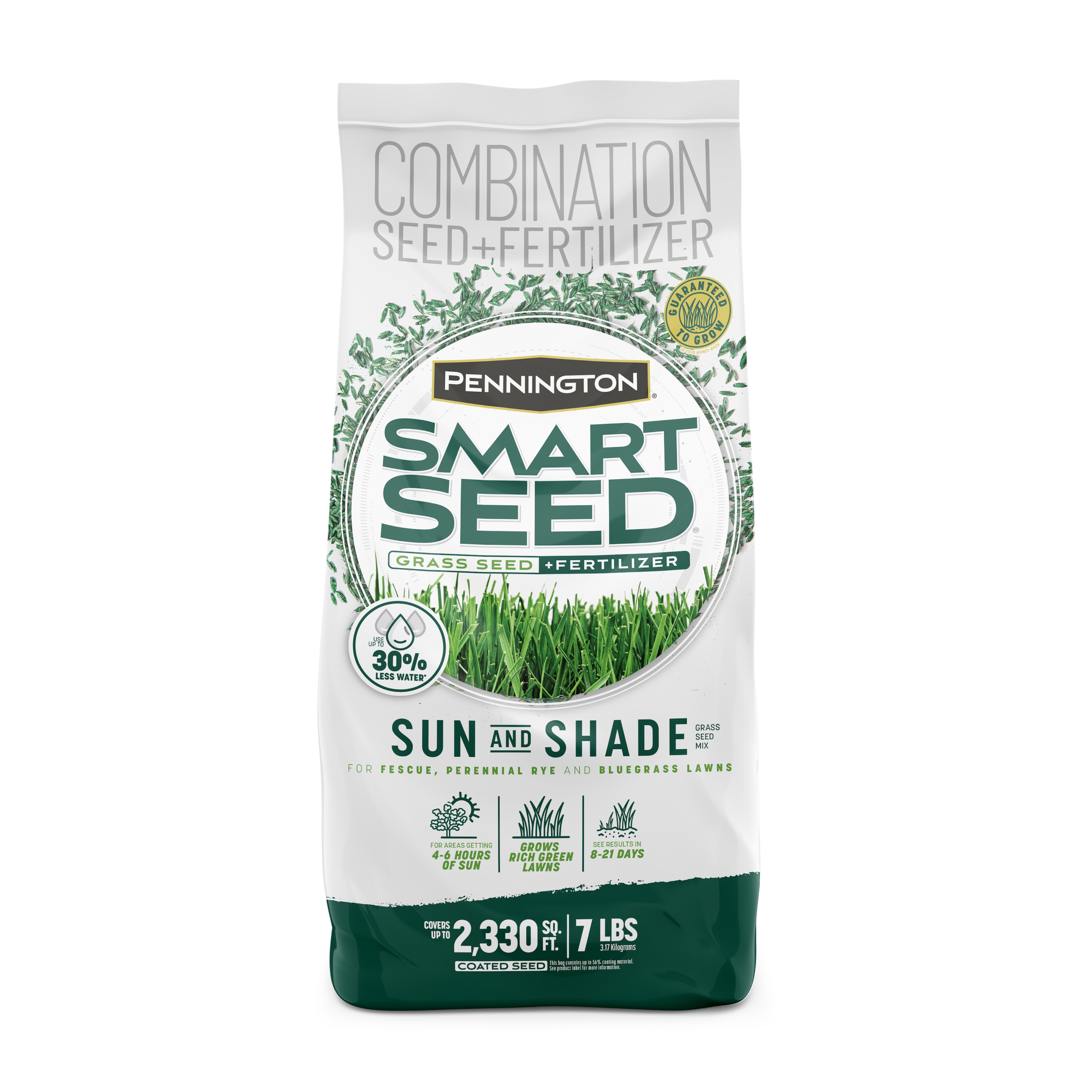Pennington Smart Seed Sun and Shade North 7-lb Mixture/Blend Grass Seed | 2149602278