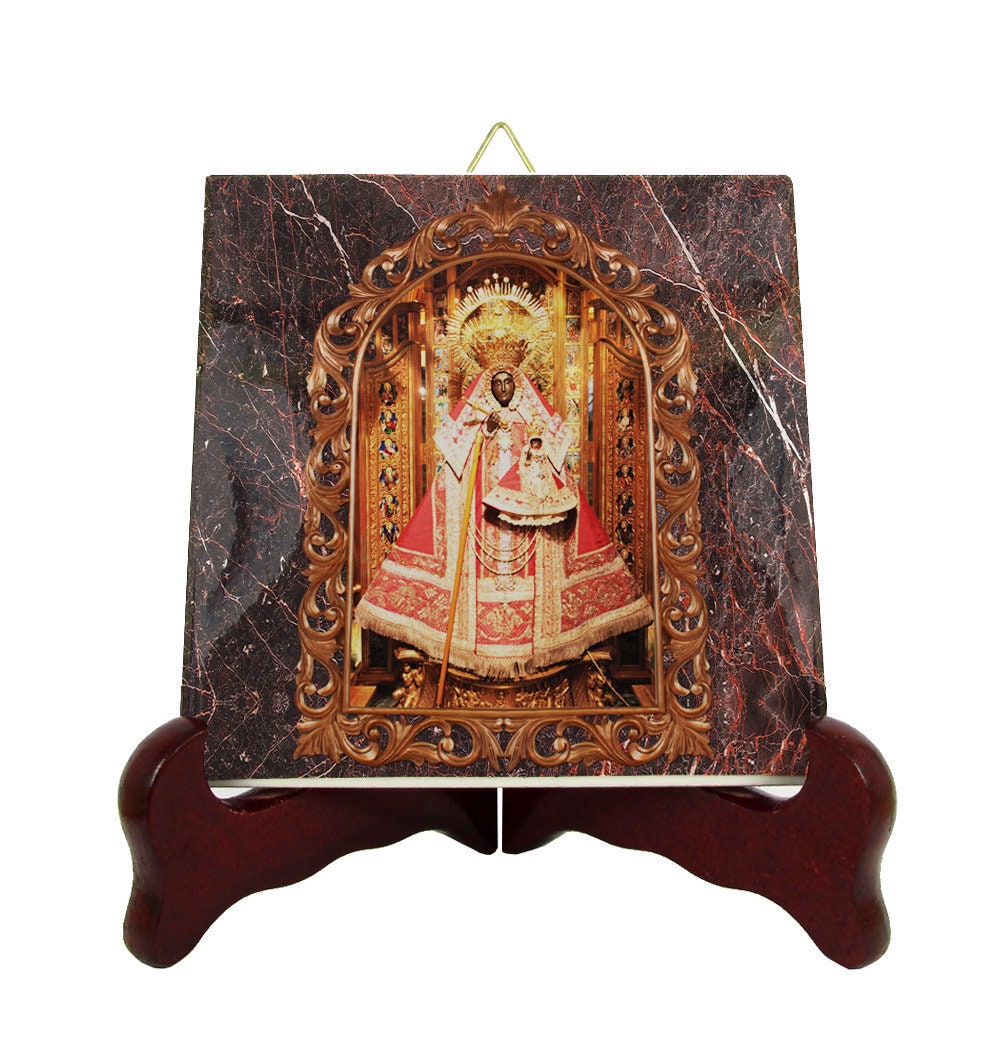 Our Lady Of Guadalupe in Extremadura - Devotionals Icon On Tile Catholic Gifts Religious Virgin Holy Mary Art