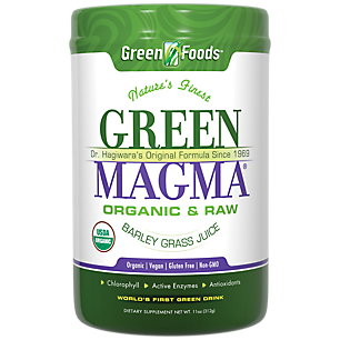 Raw Organic Green Magma Barley Grass Juice Powder - Chlorophyll, Active Enzymes, Antioxidants (50 Servings)