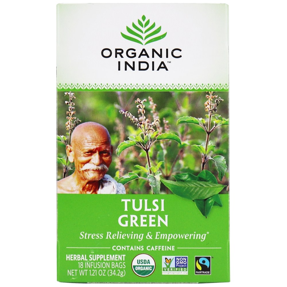 Organic India - Tulsi Tea Green Tea - 18 Tea Bags