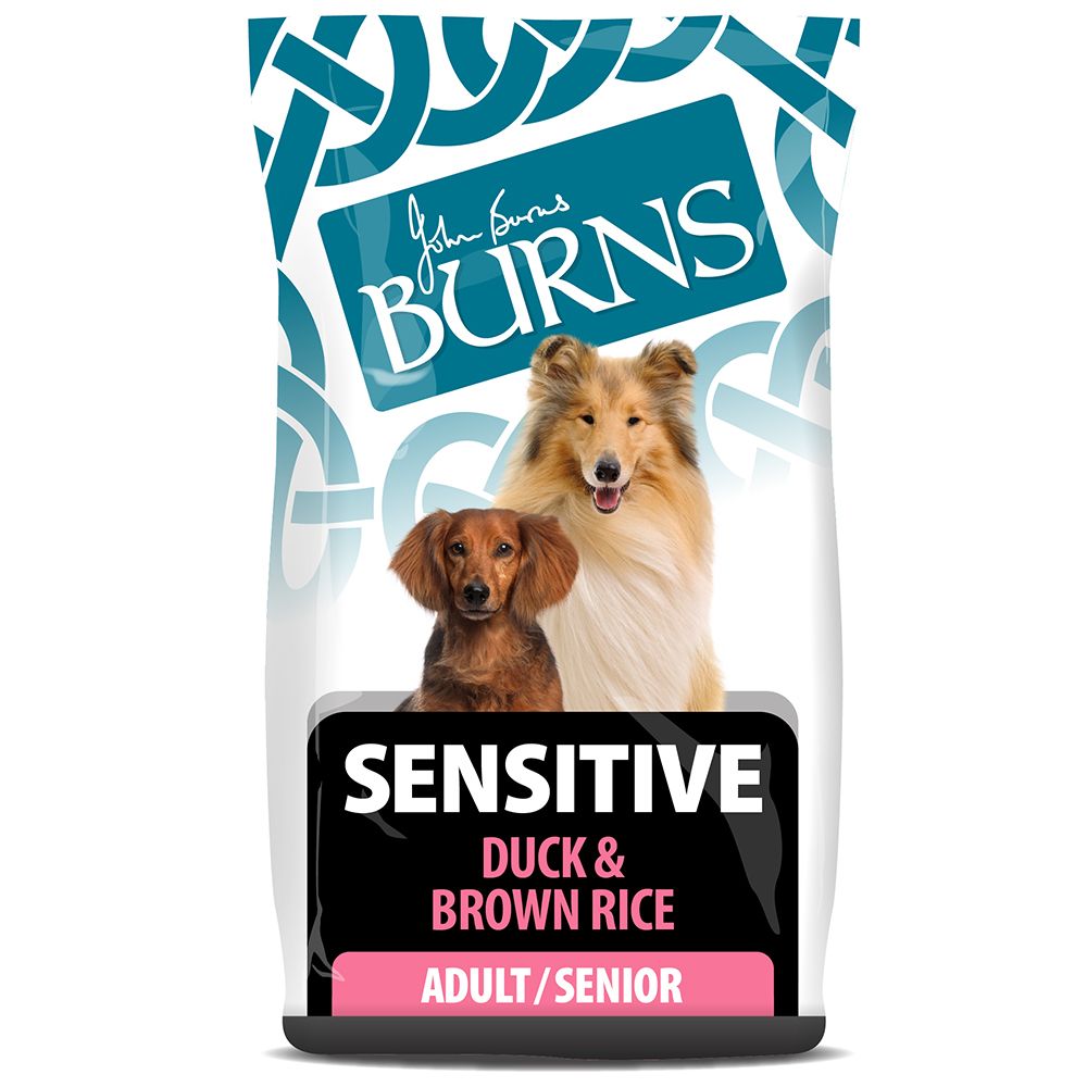 Burns Adult & Senior Sensitive - Duck & Brown Rice - Economy Pack: 2 x 12kg