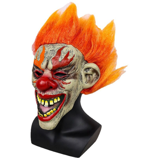 Buy Halloween Scary Evil Clown Mask Horror Face Costume, Show props ...