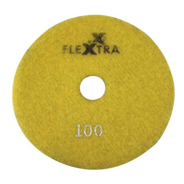Flexxtra 100.170 Timanttihiomalaikka 125 x 4 mm, märkä/kuiva Karkeus 100