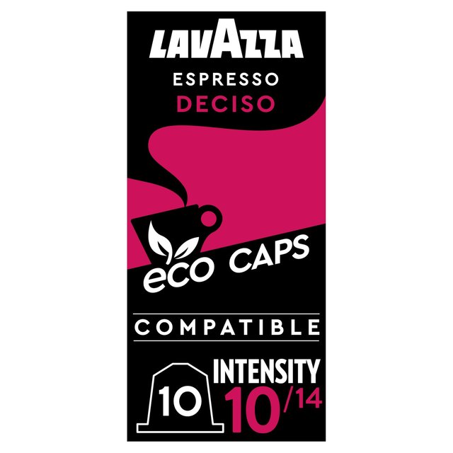 Lavazza Deciso Compostable Nespresso Compatible Coffee Capsules