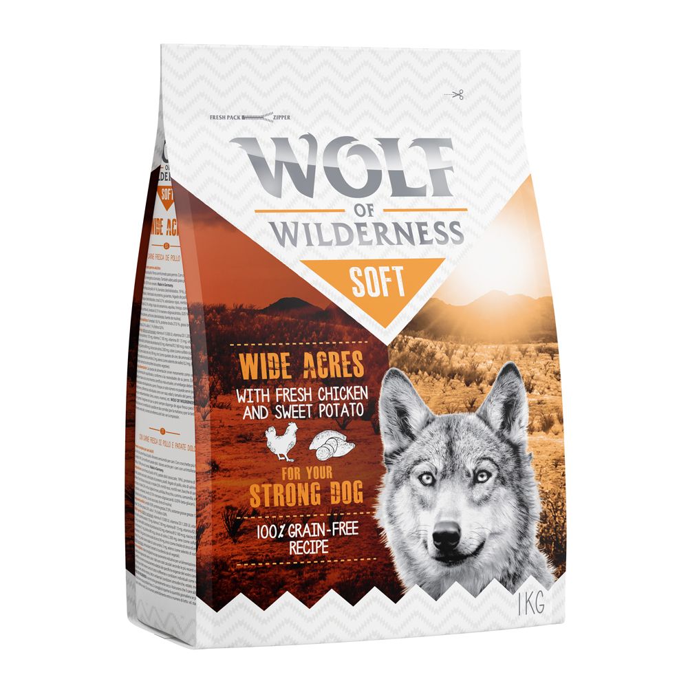Wolf of Wilderness Semi-Moist Mixed Pack - 4 x 1kg