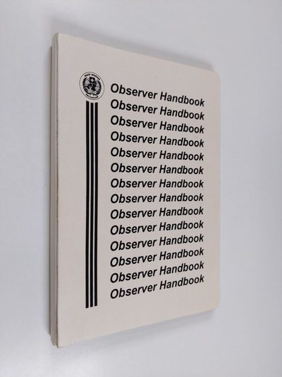 Osta Observer handbook netistä