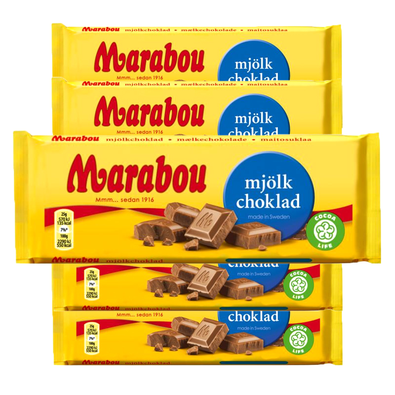 Marabou Mjölkchoklad 5-pack - 71% rabatt