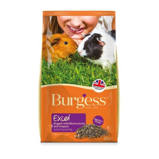 Burgess Excel Guinea Pig Adult with Blackcurrant & Oregano (2 kg)
