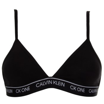 Calvin Klein CK One Cotton unlined triangle bra in black