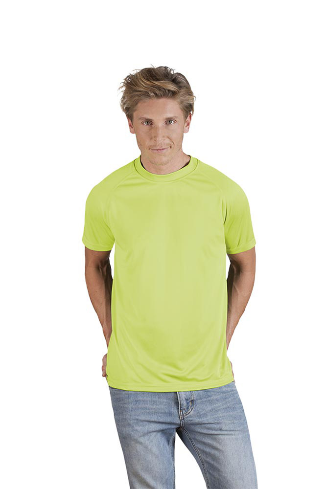 Sport T-Shirt Herren, Wilde Limette, XXL