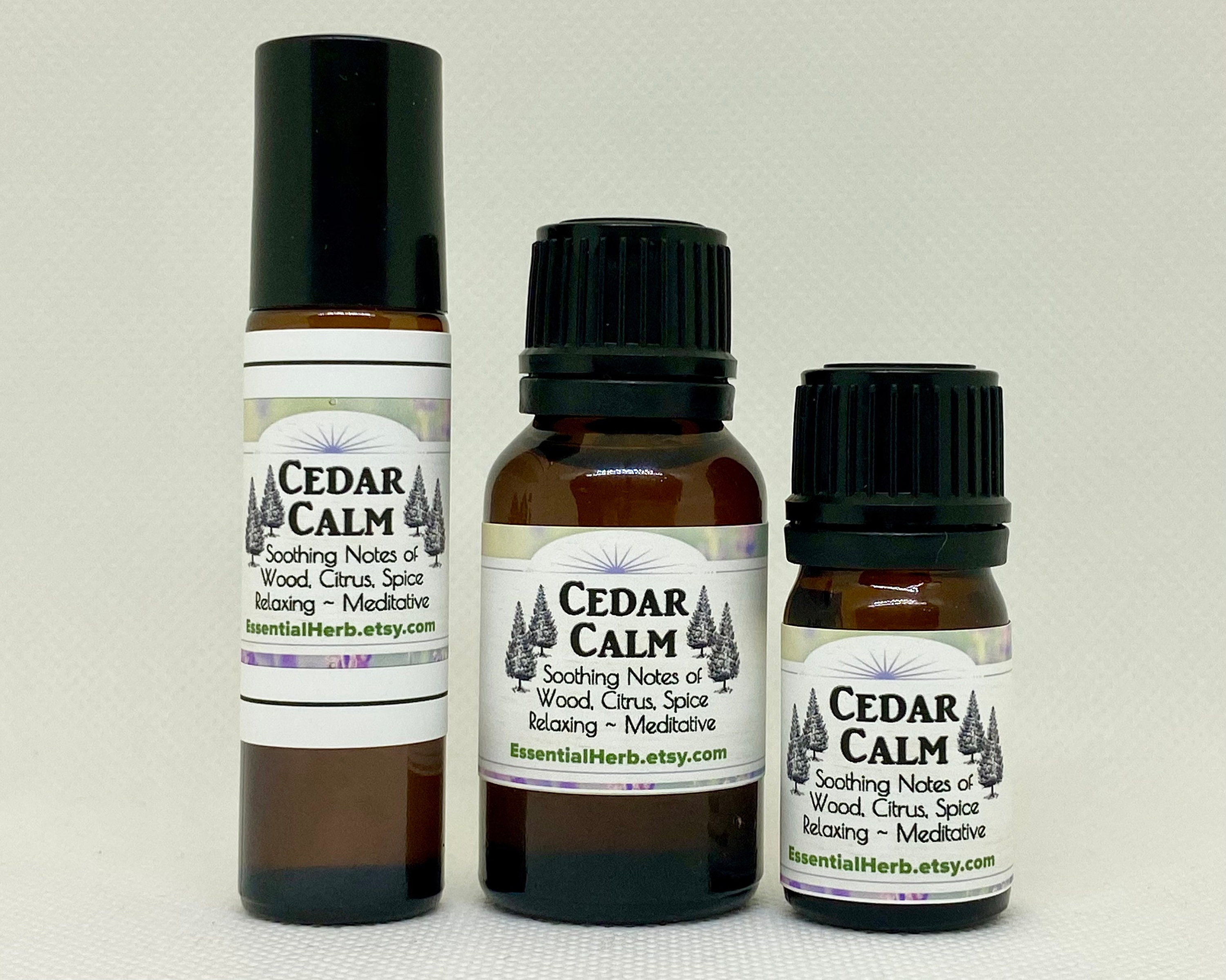 Cedar Calm Essential Oil, Soothing Blend, Relaxing Unwind Tension, Soothe Nerves, Meditative Blend