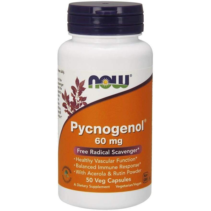 Pycnogenol with Acerola & Rutin Powder, 60mg - 50 vcaps