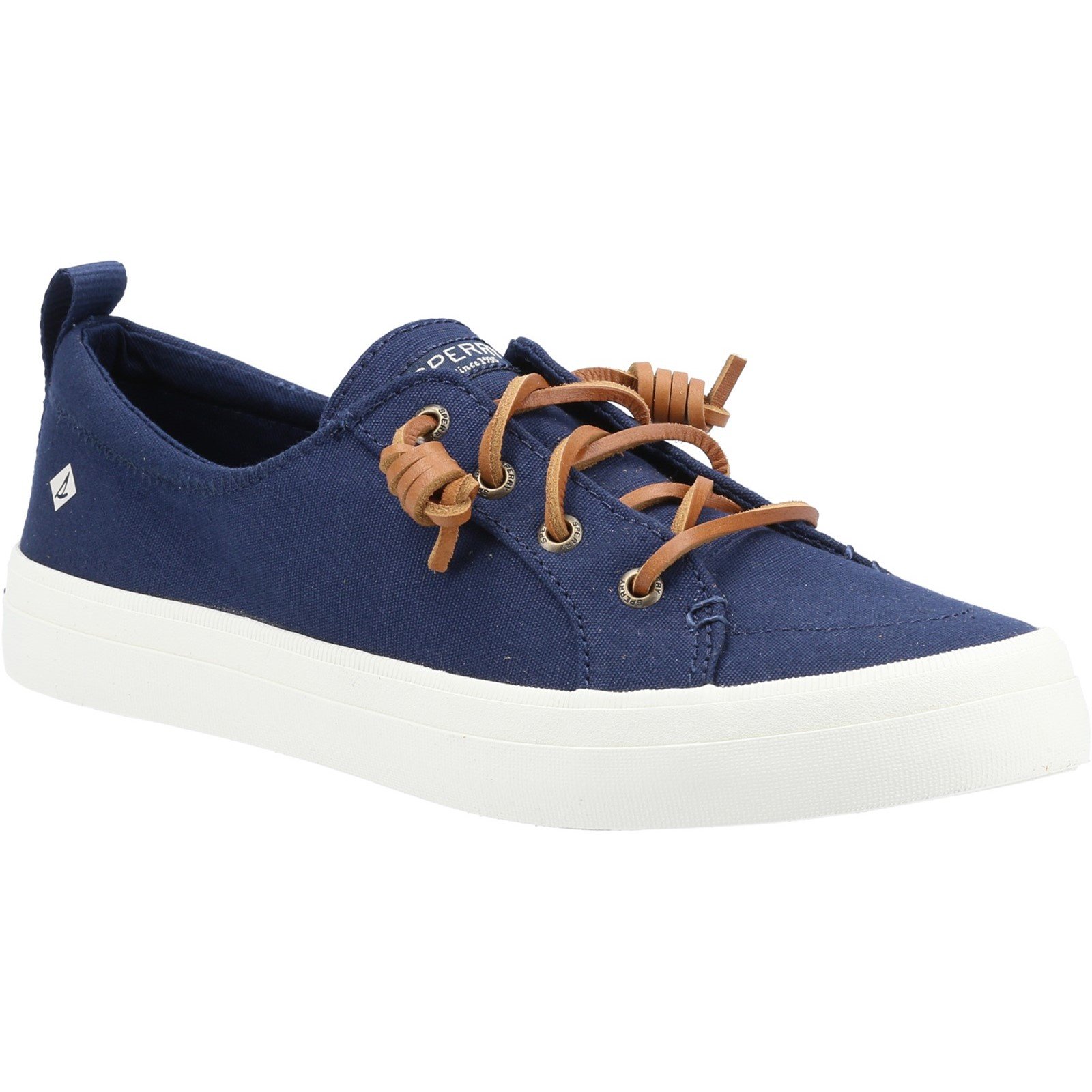 Sperry Women's Crest Vibe Canvas Lace Trainers Various Colours 32937 - Navy 7