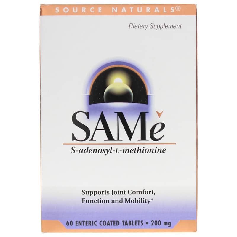 Source Naturals SAMe 200 Mg 60 Enteric Coated Tablets