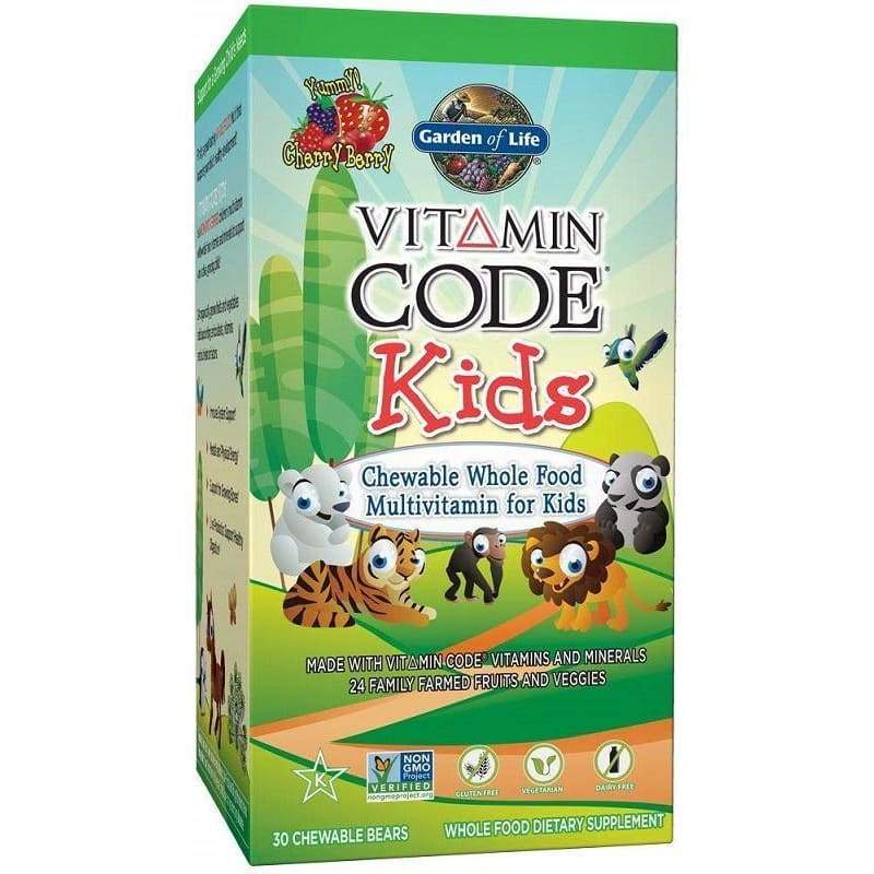 Vitamin Code Kids, Chewable Whole Food Multivitamin For Kids - 30 chewable bears