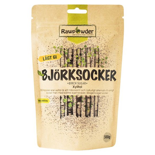 Rawpowder Björksocker (Xylitol), 300 g