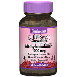 Methylcobalamin Coenzyme Form of Vitamin B12 - 1,000 MCG - Raspberry (60 Chewables)