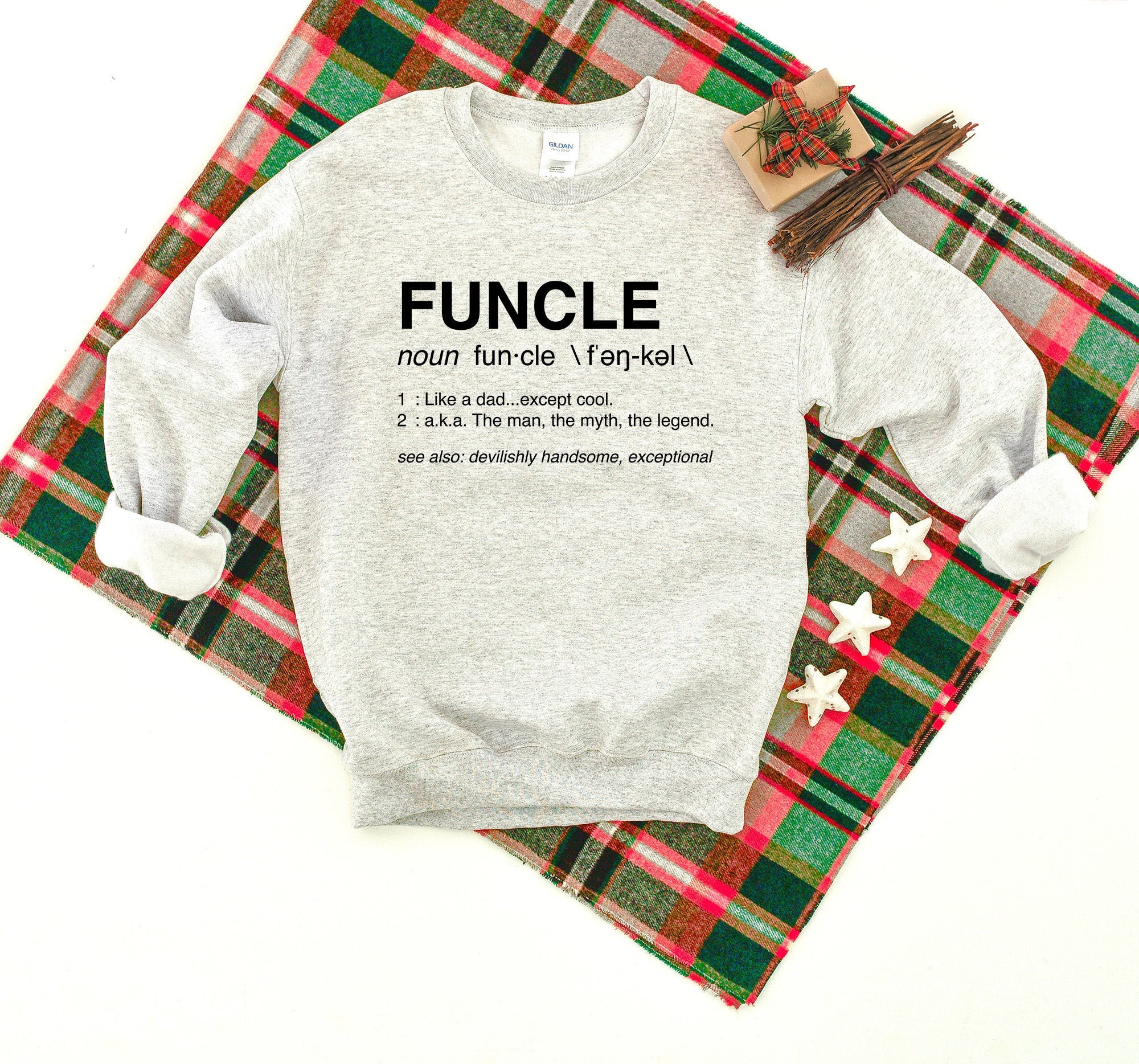Funny, Fun Uncle, Heavy Blend Crewneck Sweatshirt, Funny Christmas Sweater, Saying Humor, Xmas Crew