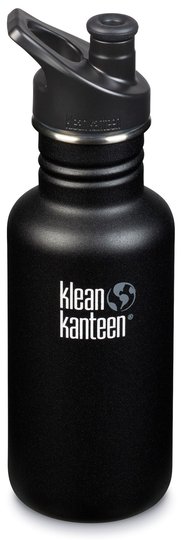 Klean Kanteen Classic Sports Cap Vannflaske 532ml, Shale Black