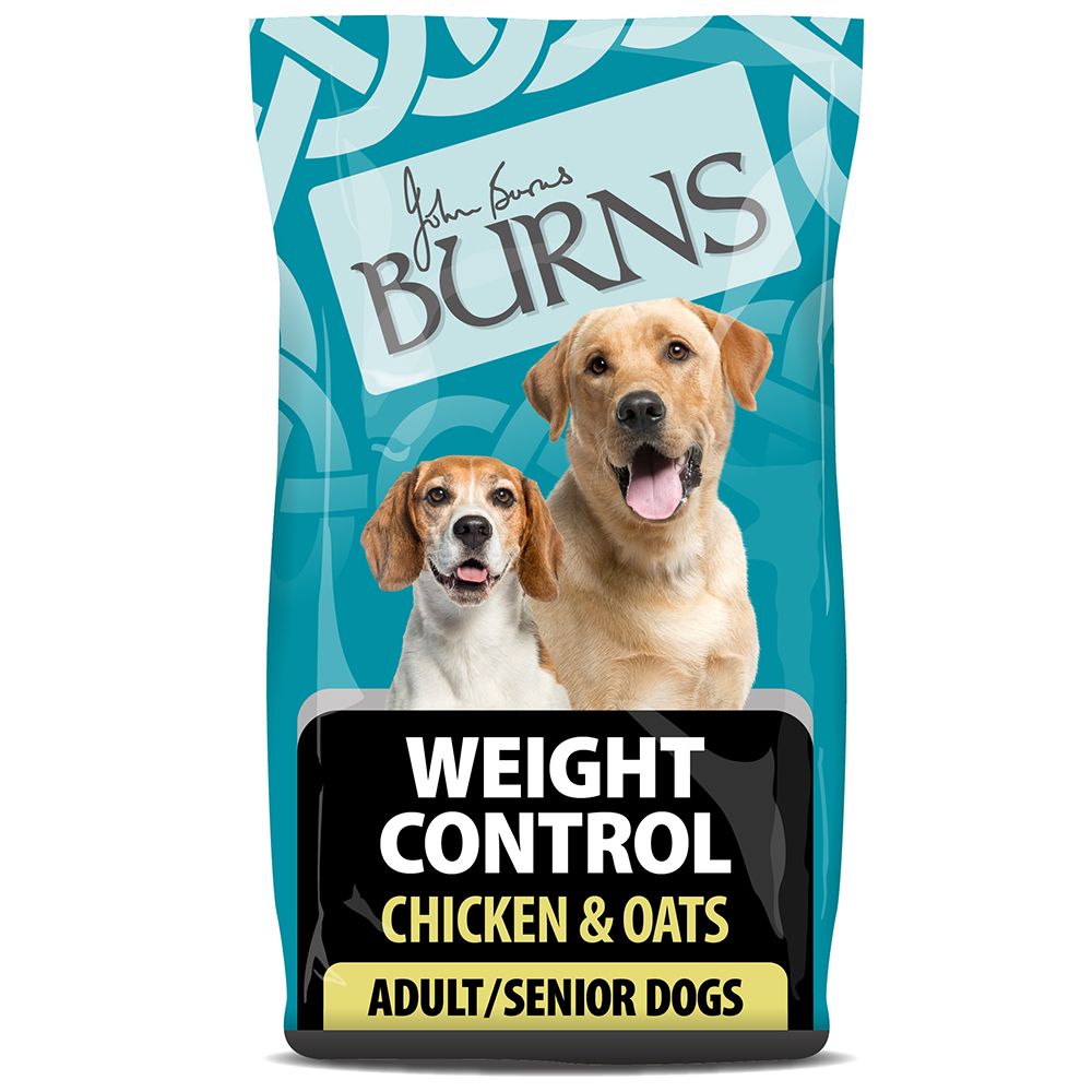 Burns Adult & Senior Weight Control+ - Chicken & Oats - Economy Pack: 2 x 12kg