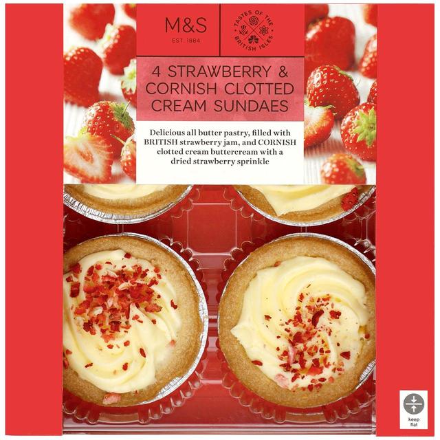 M&S Strawberry & Clotted Cream Sundaes