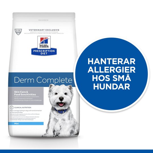Hill's Prescription Diet Canine Derm Complete Skin Care & Food Sensitivities Mini (1,5 kg)