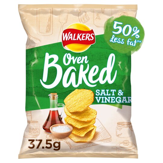 Walkers Baked Salt & Vinegar Chips 37g