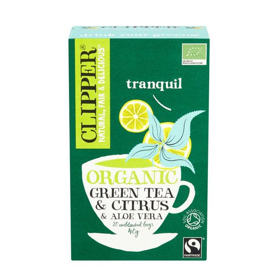 Luomu Vihreä Tee "Citrus & Aloe Vera" 20-pack - 29% alennus