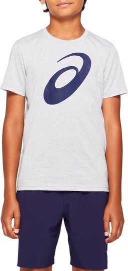 Asics Big Spiral T-shirt, Mid Grey Heather, S
