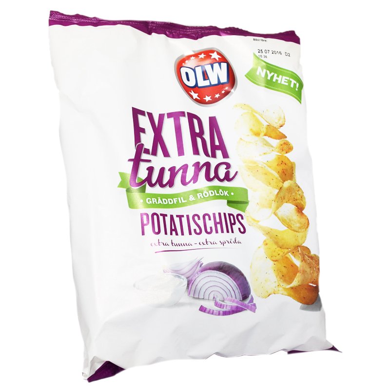 Chips "Extra Tunna" Gräddfil & Lök - 63% rabatt