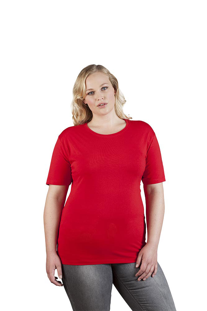 Premium T-Shirt Plus Size Damen, Rot, XXL