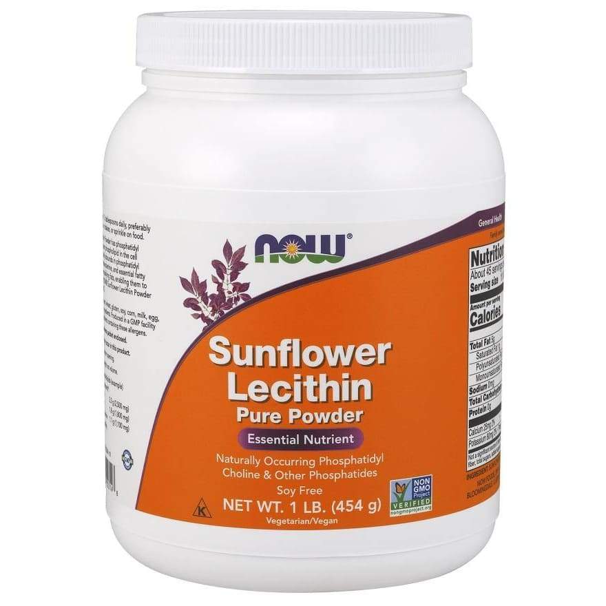 Sunflower Lecithin, Pure Powder - 454 grams