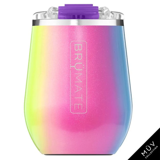 Brumate Glitter Flask With Vinyl Decal Personalization 