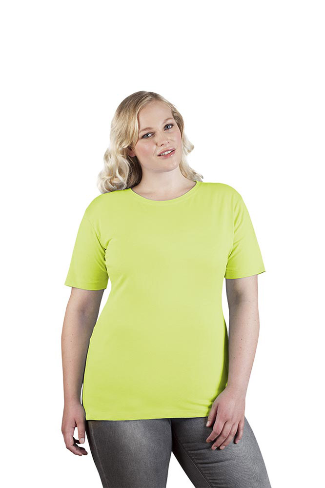 Premium T-Shirt Plus Size Damen, Wilde Limette, XXL