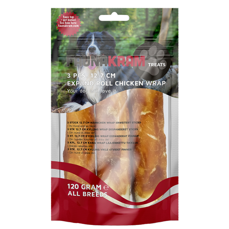 Hundgodis Chicken Wrap 3-pack - 16% rabatt