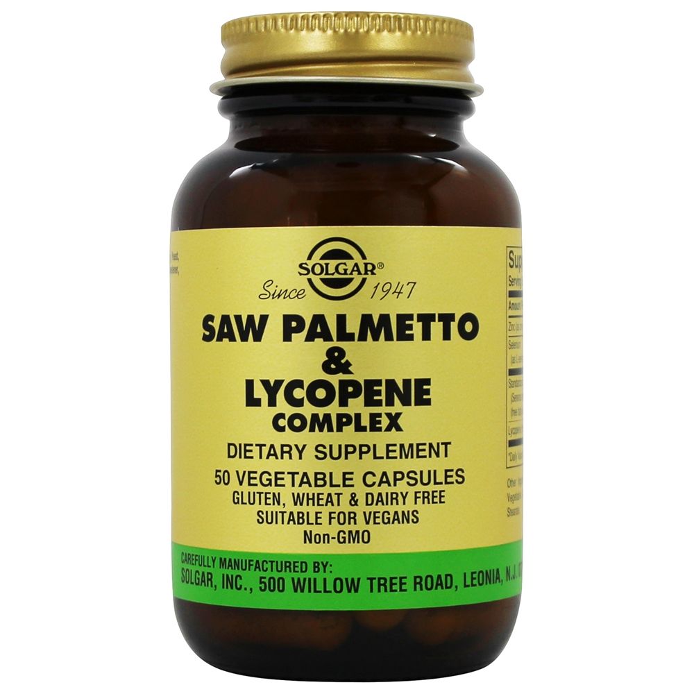 Solgar - Saw Palmetto & Lycopene Complex - 50 Vegetarian Capsules
